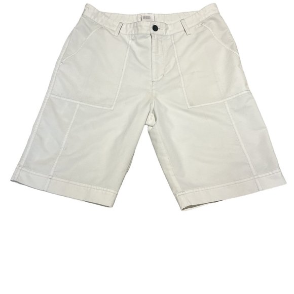 (32) ADIDAS Men's Shorts Size 32 White with 4 Pockets Length 21 1/2" - Picture 2 of 9